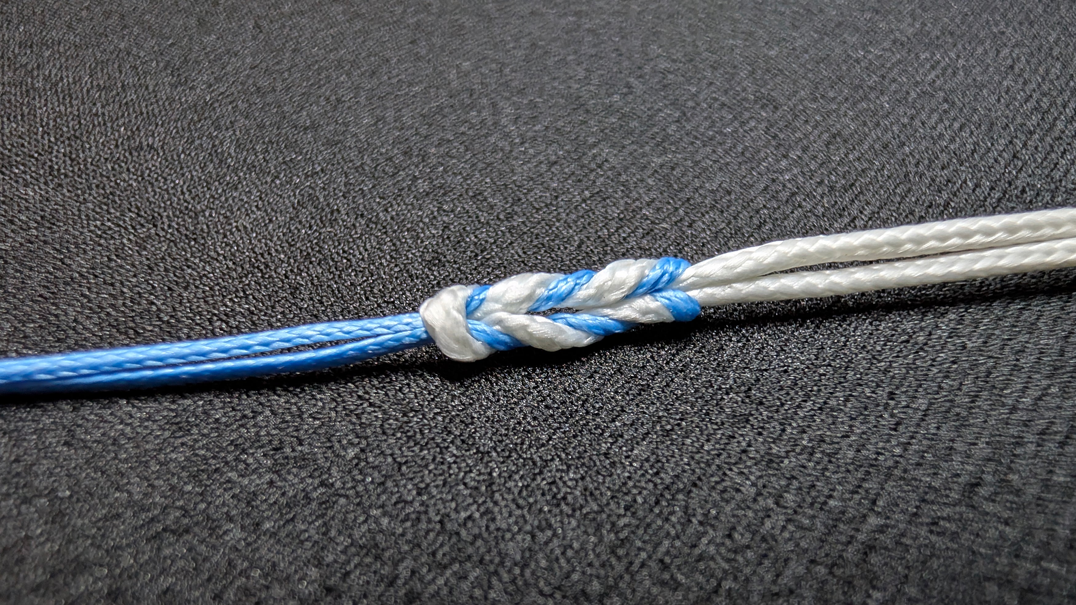 Unión de un wind-on leader a la linea madre